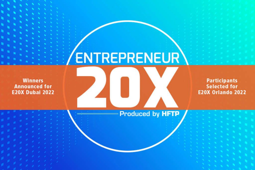 Logo of the 20x podcast featuring bold text and a modern design, representing the podcast's theme and identity.